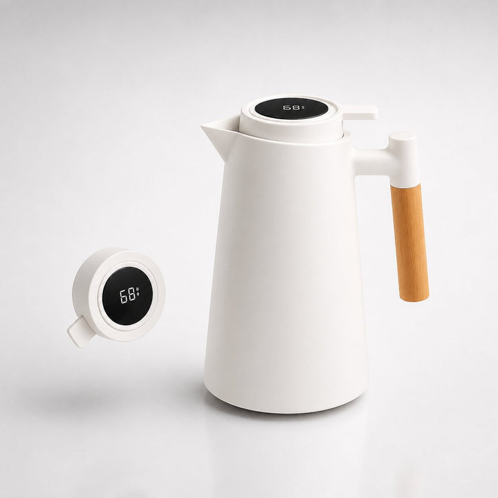 Warmfell™ 1 Litre Insulated Coffee Jug with Temperature Display Lid