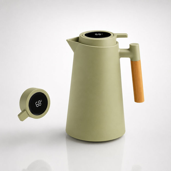 Warmfell™ 1 Litre Insulated Coffee Jug with Temperature Display Lid