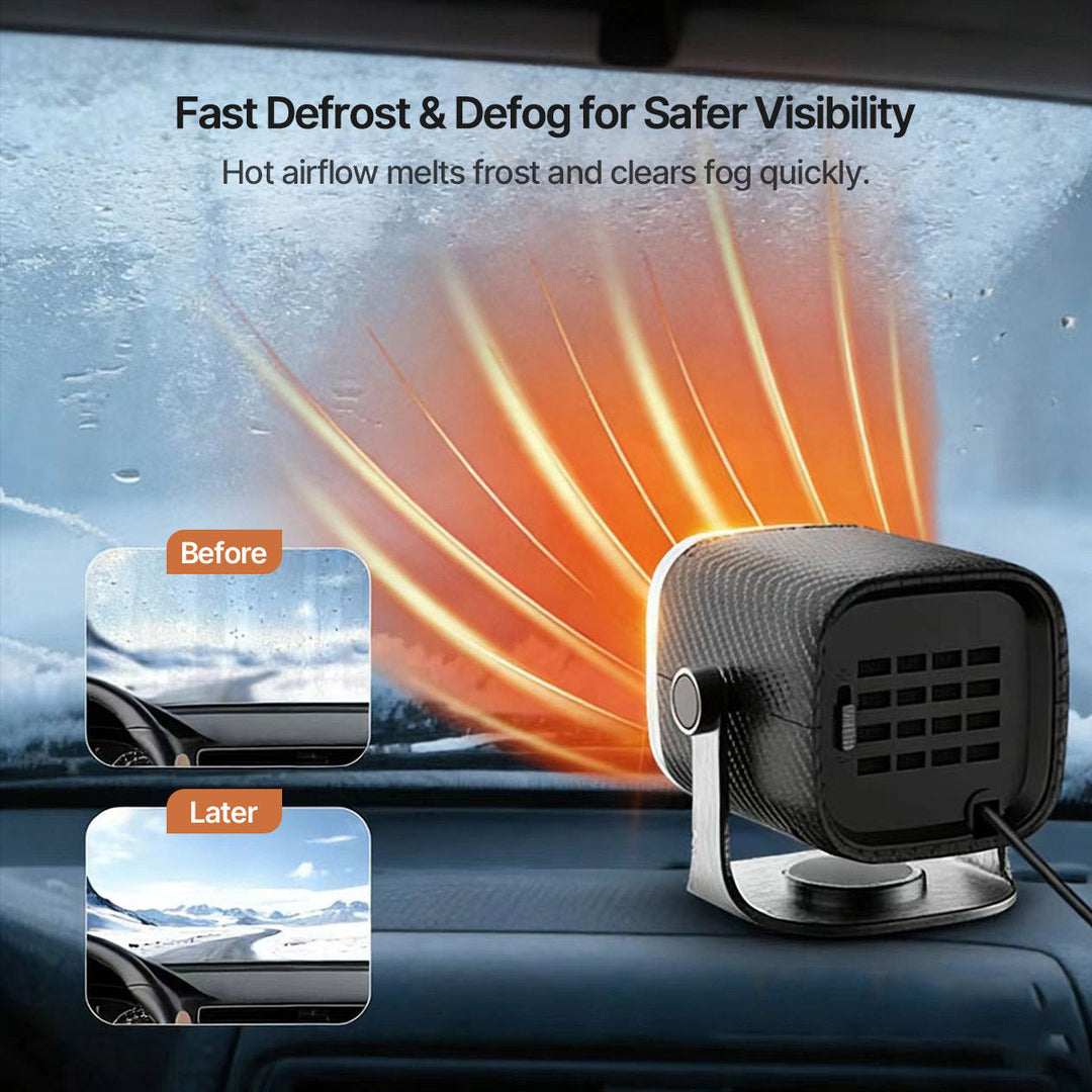 Warmfell™ 12V/24V Car Heater with 360° Head, Warm in 1 Second
