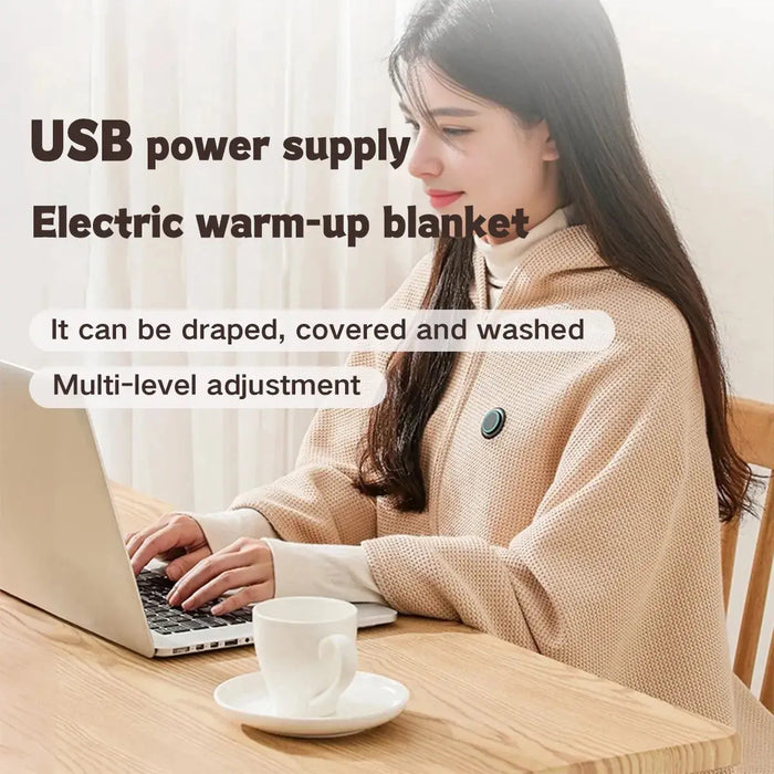 Warmfell™ Large Heated Wrap Scarf That Warms Up in Just 15 Seconds