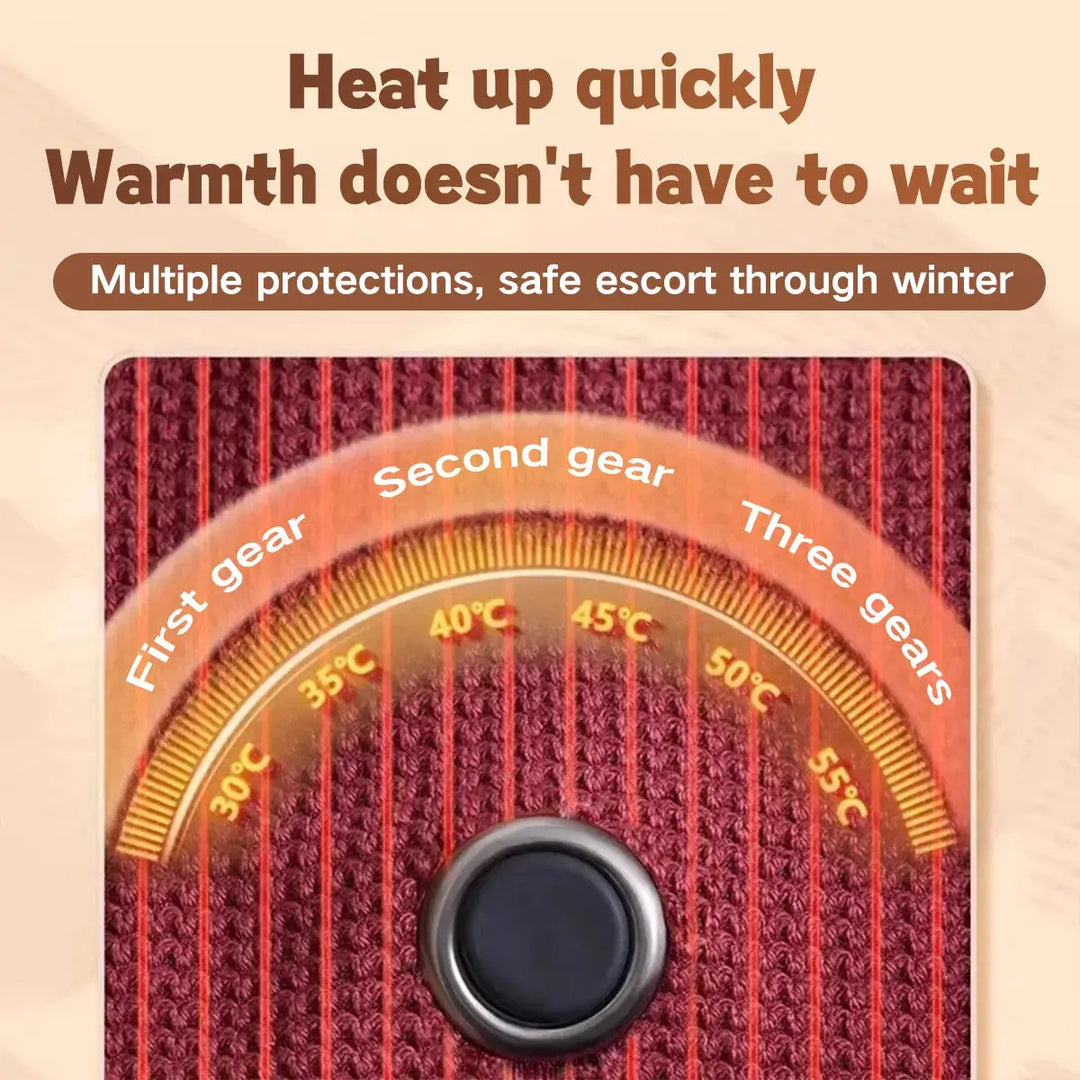 Warmfell™ Large Heated Wrap Scarf That Warms Up in Just 15 Seconds
