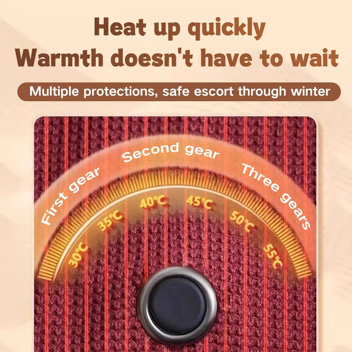 Warmfell™ Large Heated Wrap Scarf That Warms Up in Just 15 Seconds