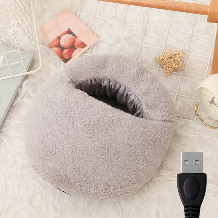 Warmfell™ Fluffy USB Foot Warmer Bootie With Soft Velvet Lining