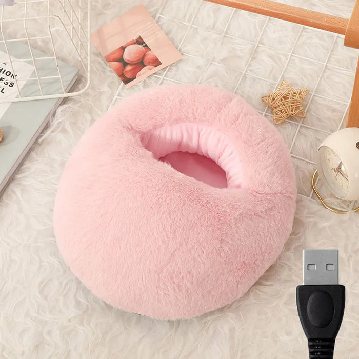 Warmfell™ Fluffy USB Foot Warmer Bootie With Soft Velvet Lining