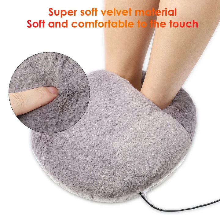 Warmfell™ Fluffy USB Foot Warmer Bootie With Soft Velvet Lining