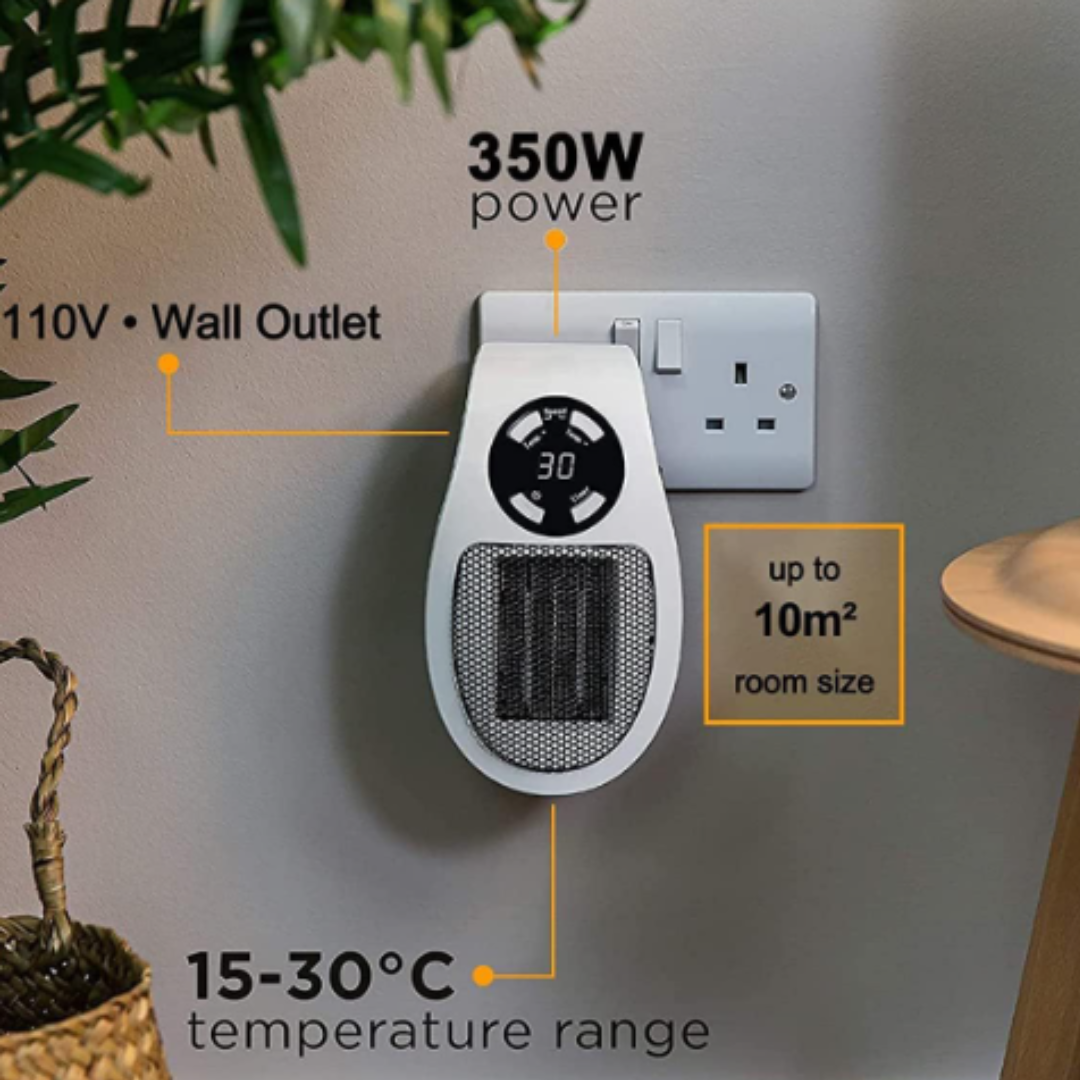 Warmfell™ Stylish Compact Electric Heater with Iron Body