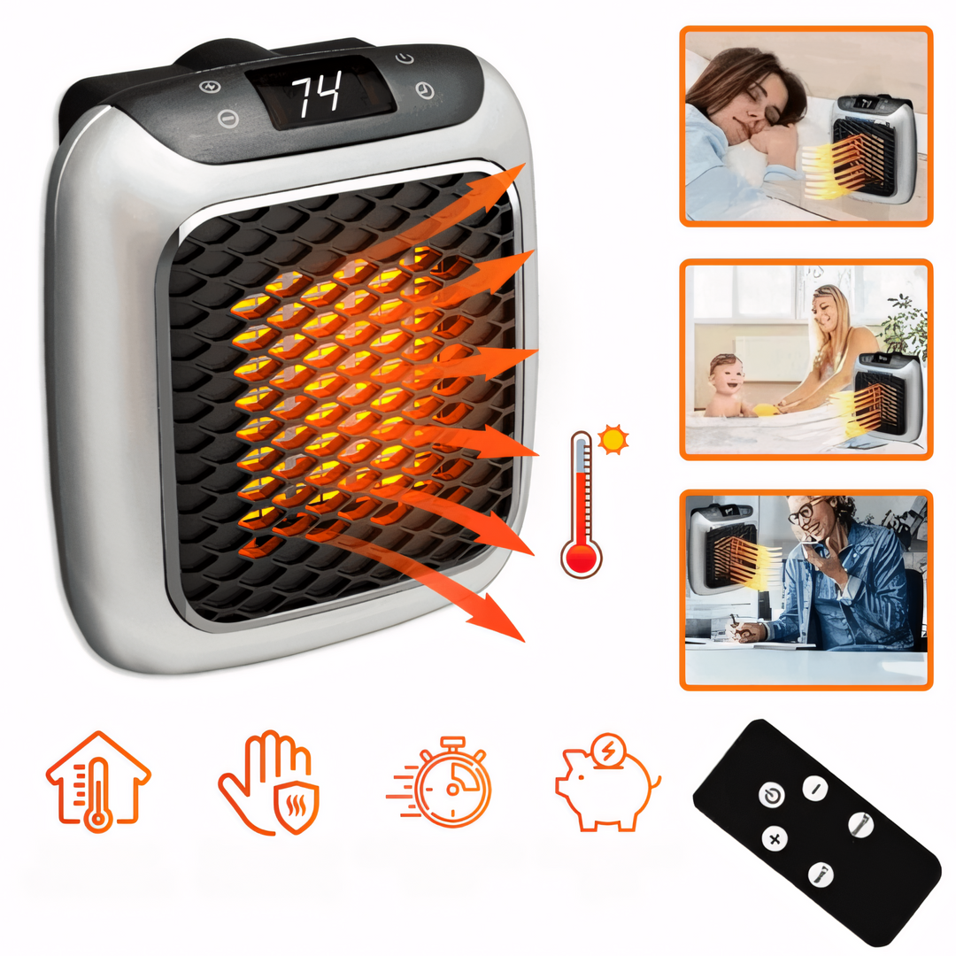 Warmfell™ Modern Electric Room Heater with Adjustable Temperature