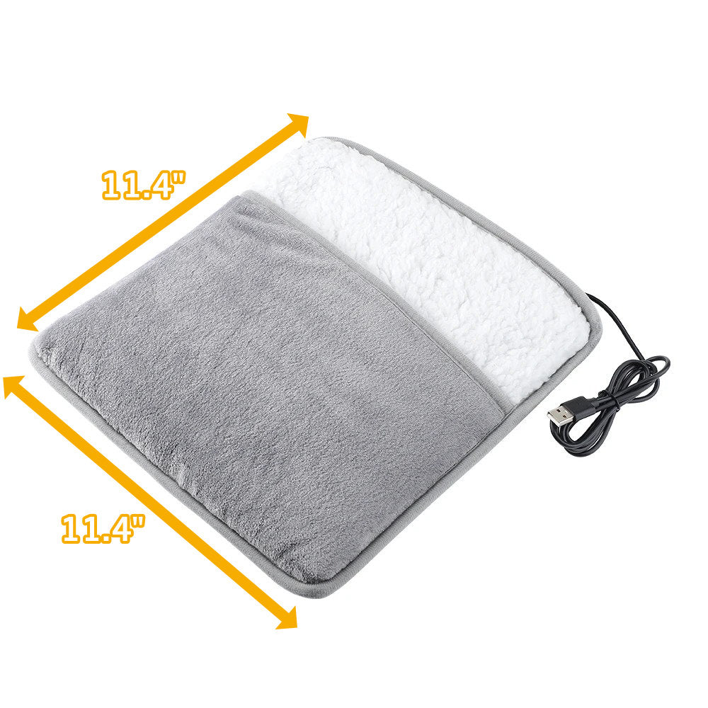Warmfell™ USB Flannel Foot Warmer With Gentle 40°C Warmth