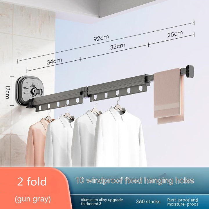 Wall-Mounted Clothes Airer – Folding Aluminium Drying Rack