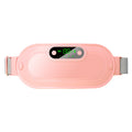 Pink cordless heated waist belt with display