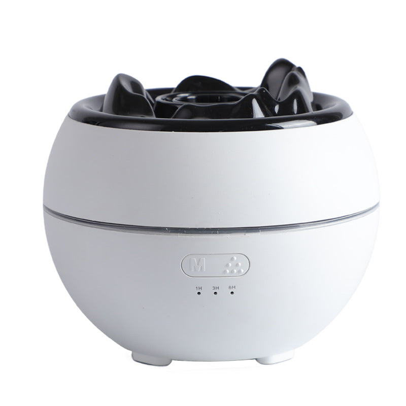 Flame Aroma Diffuser With Timer, 300ml Tank, Cracked Or Plain Style