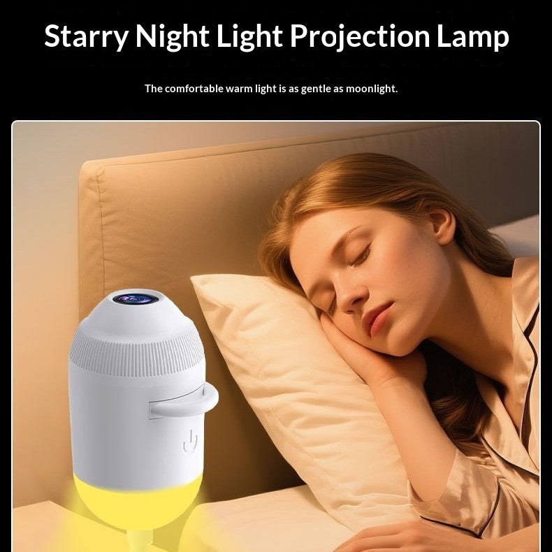 Planet-shaped star projector lamp for a romantic bedroom ceiling