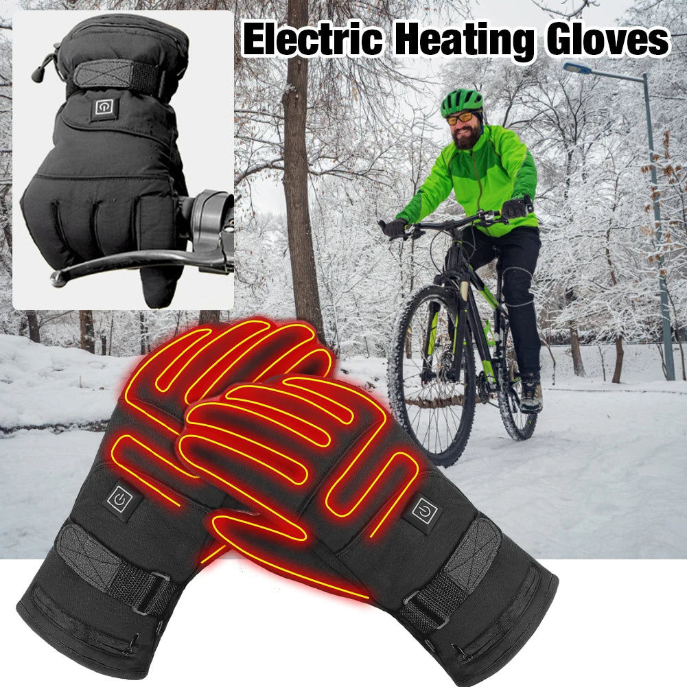 Electric Heated Gloves For Motorcycle Riding With Touch Screen
