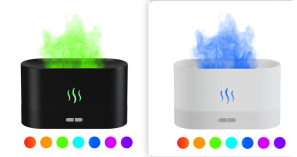 Flame Aroma Diffuser with Mist Humidifier &amp; Auto Shut-Off