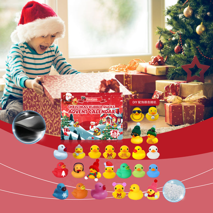 Warmfell Rubber Duck Advent Calendar with 24 Christmas Ducks