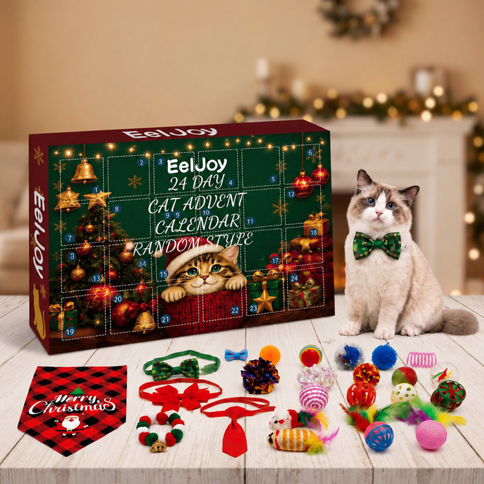 Warmfell Advent Calendar for Cats with 24 Toys