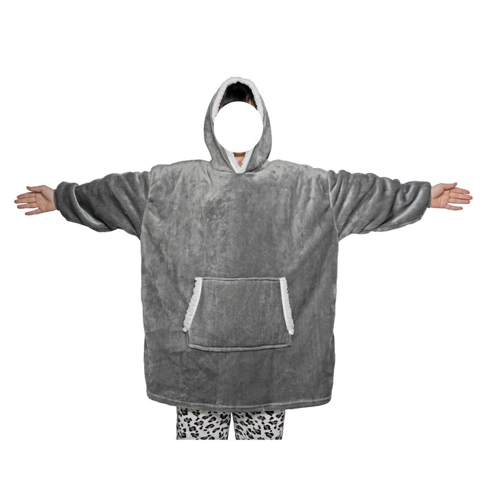 Blanket Hoodie Flannel Oversized Pullover Warm Hooded