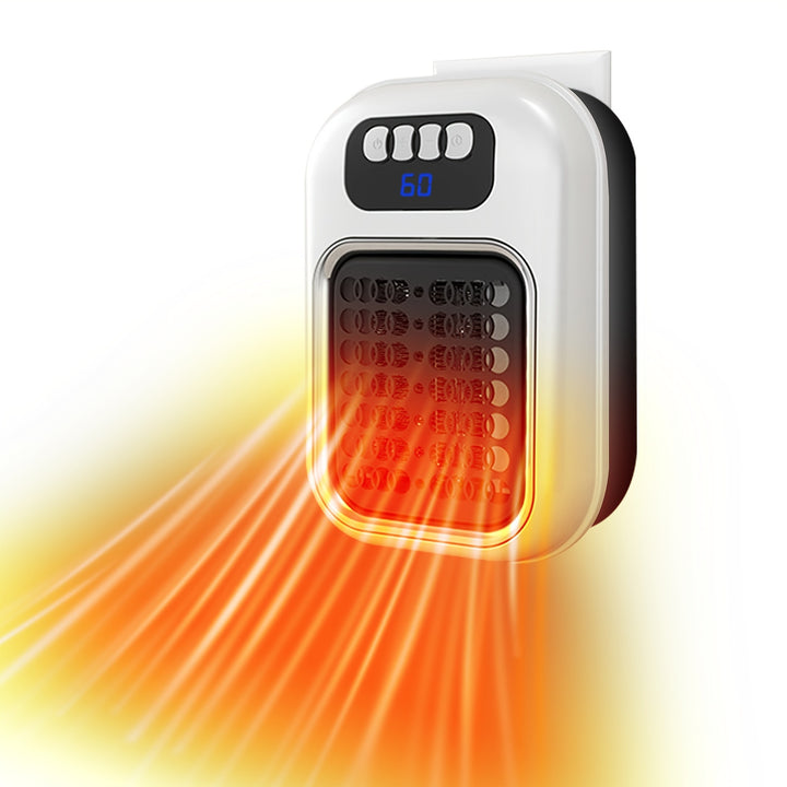 Wall Plug-In Heater with Remote – Quiet Small Electric Heater