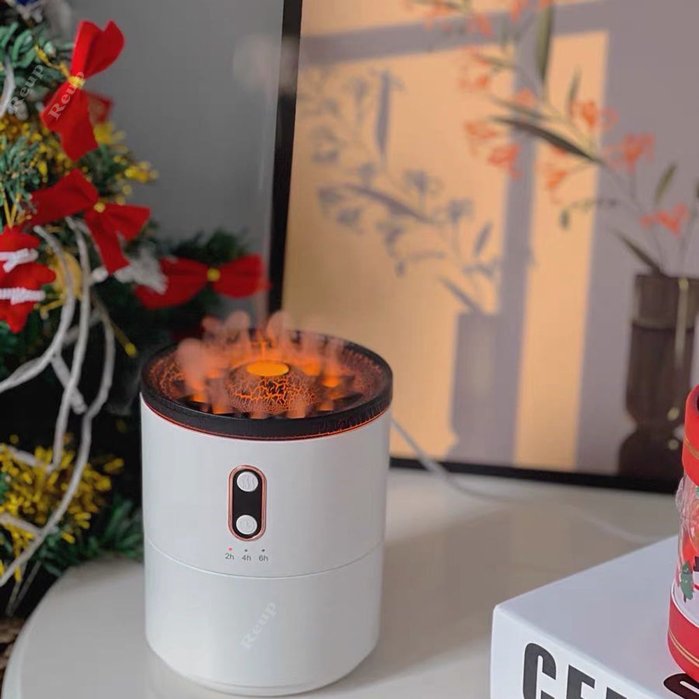 Volcano Flame Diffuser – Jellyfish Mist Humidifier Light