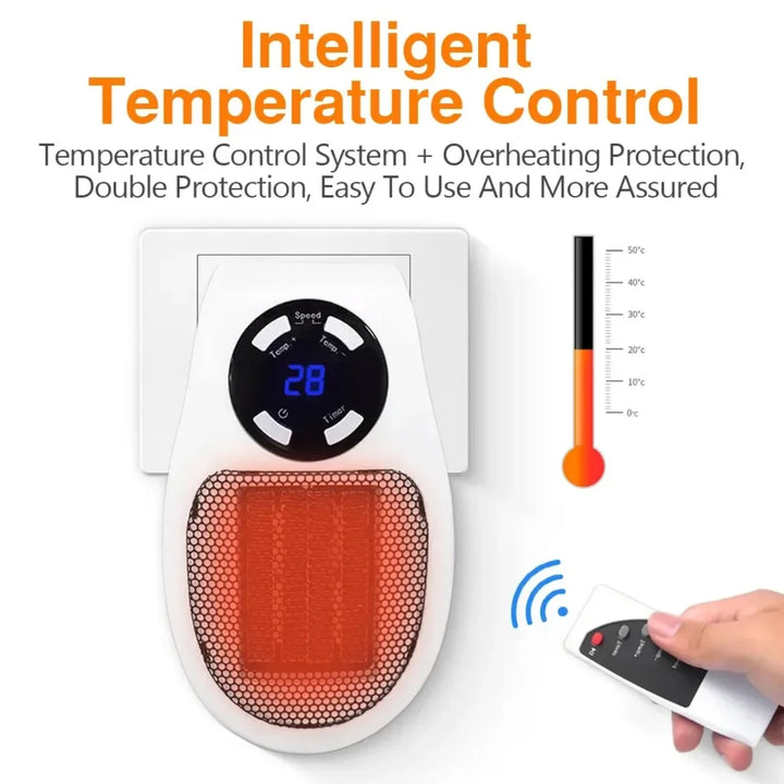 Warmfell™ Safe Portable Room Heater with Overheat Shut-Off