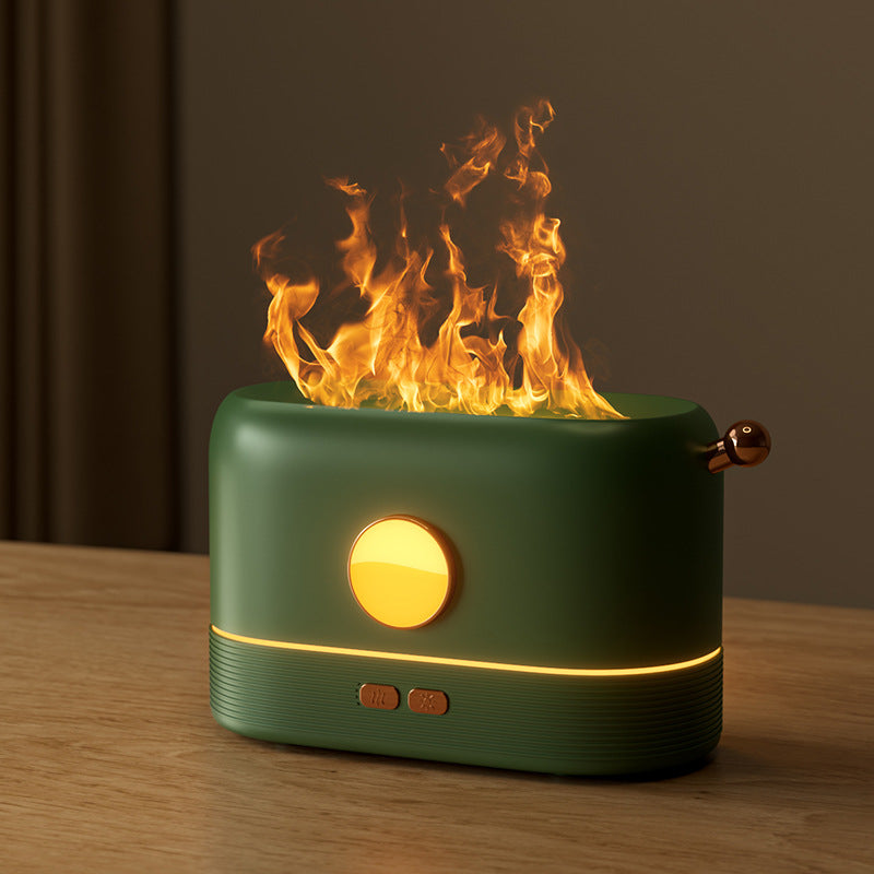 USB Flame Humidifier And Fragrance Diffuser With 200ml Tank