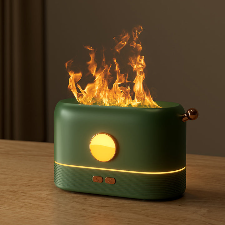 USB Flame Humidifier And Fragrance Diffuser With 200ml Tank