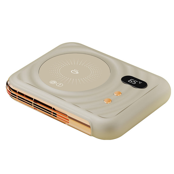 Beige mug warmer with warm air vent