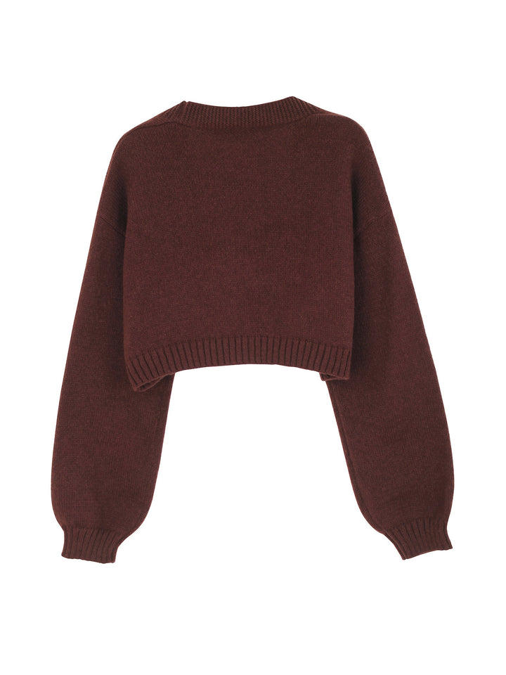 Gingerbread Man V-Neck Knitted Christmas Jumper