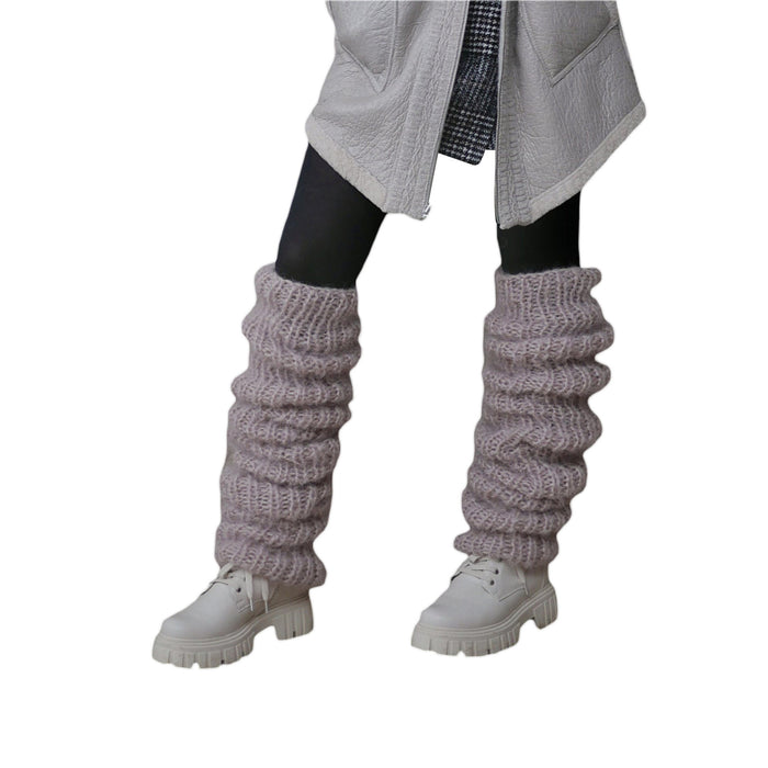 Warmfell Chunky Slouch Leg Warmers in Fluffy Knit