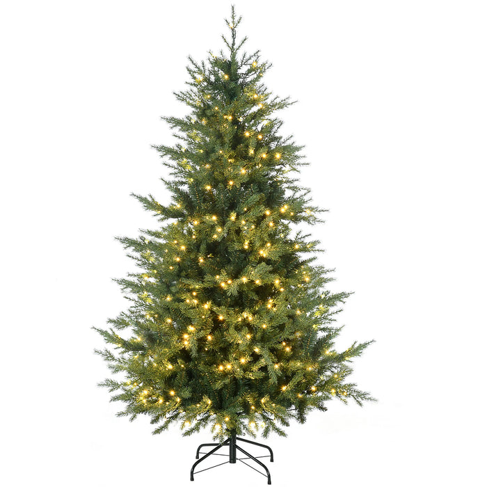 Warmfell Realistic Pre-Lit Fir Christmas Tree with 8 Light Modes