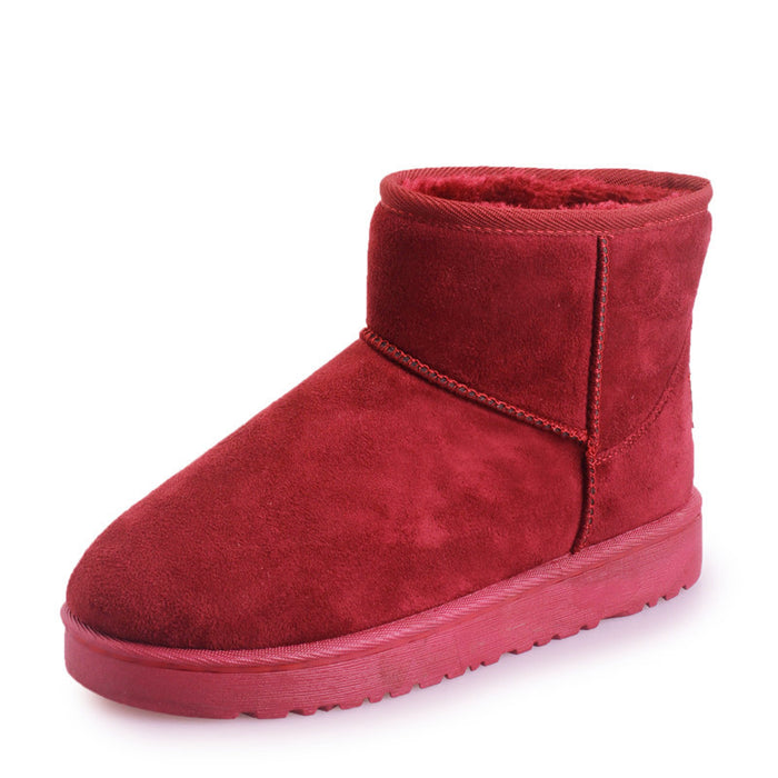 Warmfell Women's faux fur snow boots, flat and non-slip, in 11 colours