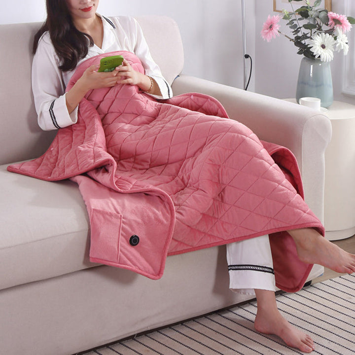 Warmfell™ USB Heated Blanket with Power Bank Pocket