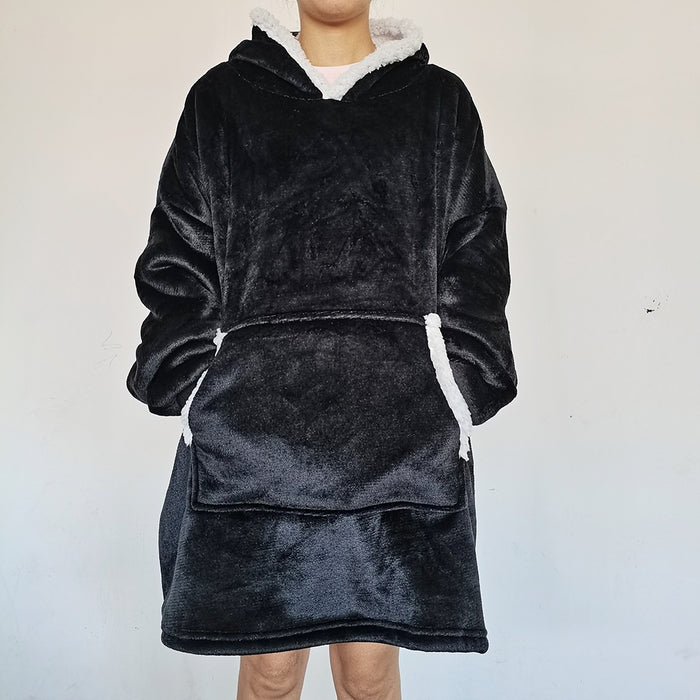 Warmfell Oversized Blanket Hoodie with Sherpa Fleece Lining