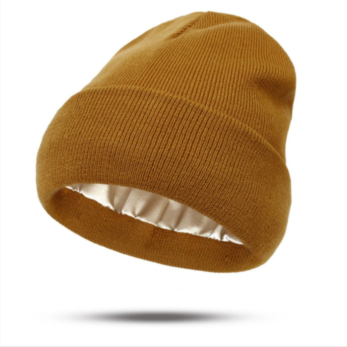 Warmfell Double Layer Cuffed Beanie with Satin Inside