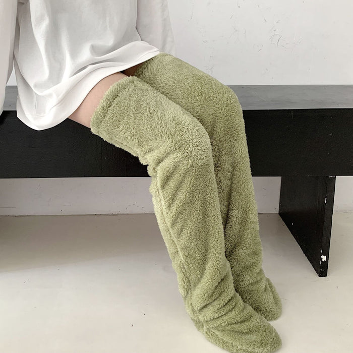 Warmfell Over the Knee Fuzzy Socks, Leg Warmer in One