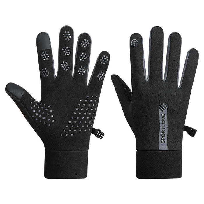 Warmfell Water Repellent Touchscreen Gloves, Fleece Lined