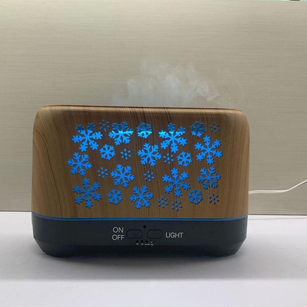 Christmas Snowflake Humidifier With 7 Colour Flame Effect