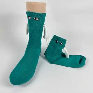 Warmfell Couple Socks with Magnetic Hands That Hold