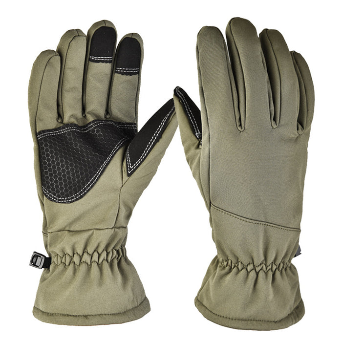 Warmfell Softshell Winter Gloves with Grip Palm and Touchscreen