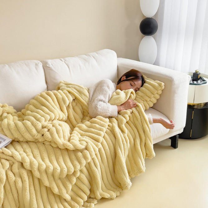 Warmfell Thick double-sided faux rabbit fur throw