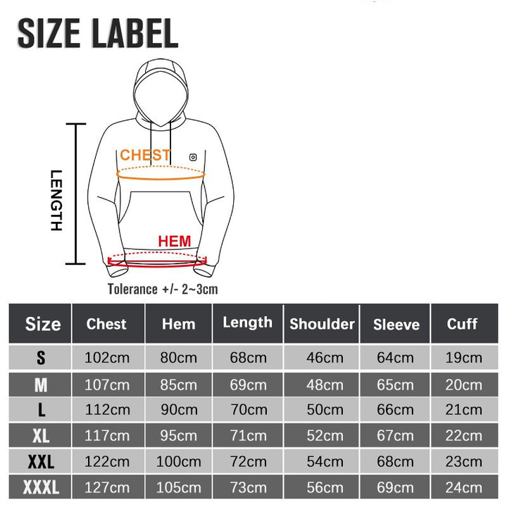 USB Heated Jacket for Outdoors, Lightweight Heating Hoodie