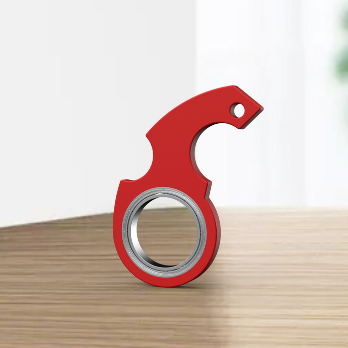 Warmfell Fidget spinner keyring with bottle opener