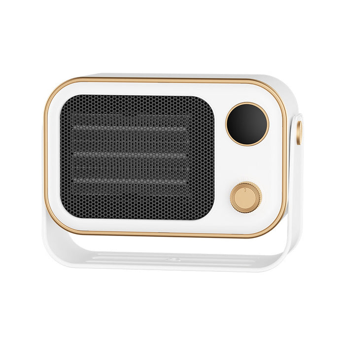 Warmfell Retro Wall or Desk Fan Heater with Adjustable Head