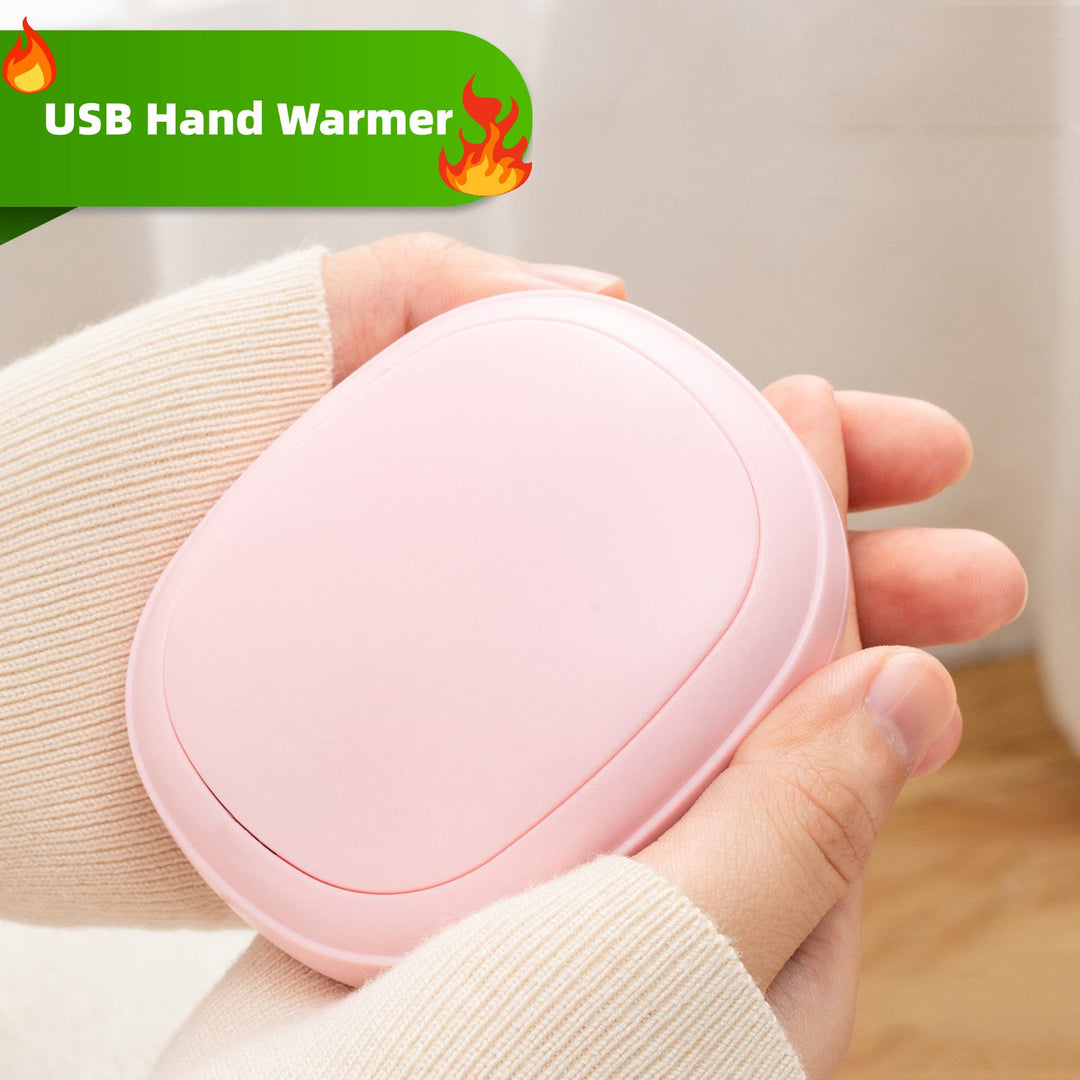 Rechargeable Pebble Hand Warmer – 3 Heat Levels, USB