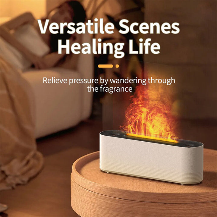 Flame Air Humidifier With Jellyfish Spray, 7 Colours, USB Or US Plug