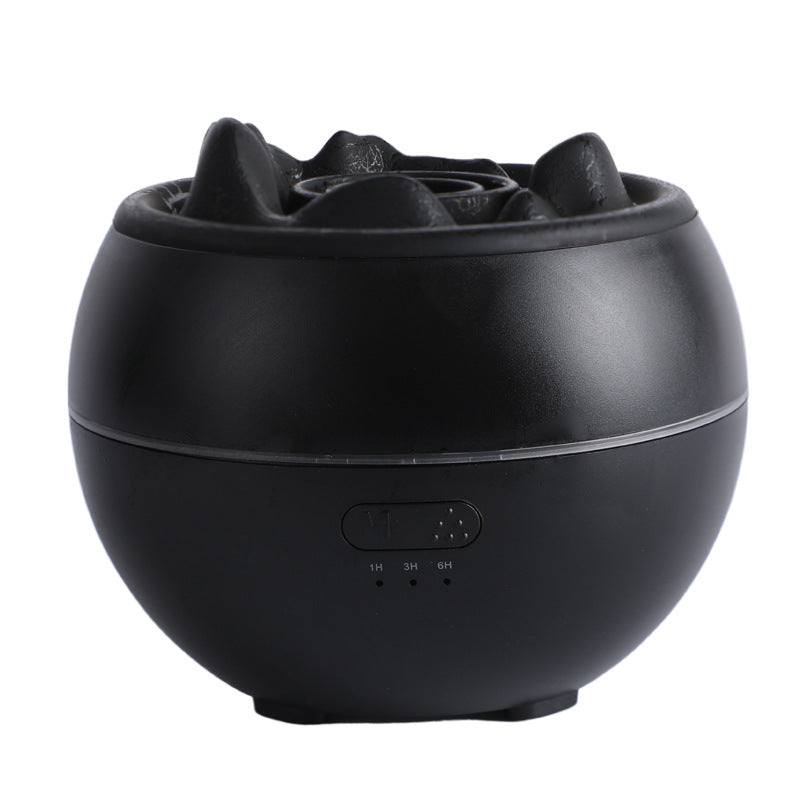 Flame Aroma Diffuser With Timer, 300ml Tank, Cracked Or Plain Style