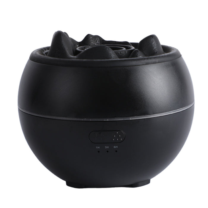 Warmfell Round flame diffuser with crackle or smooth finish and timer