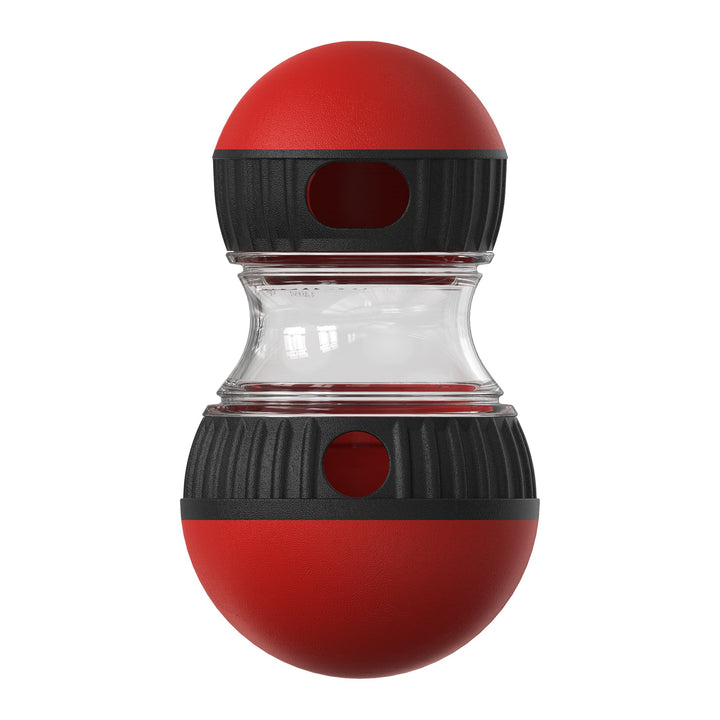 Blue treat dispensing dog tumbler toy