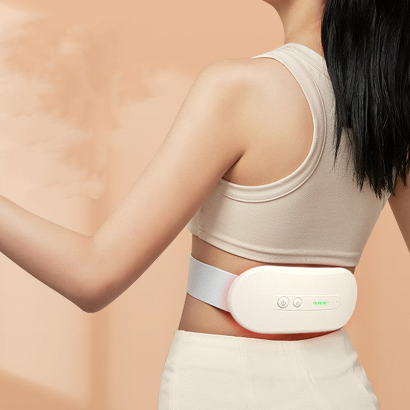 Cream rechargeable heated waist belt