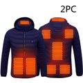 Men's 8-Zone Heated Jacket, Lightweight Hooded Heating Coat